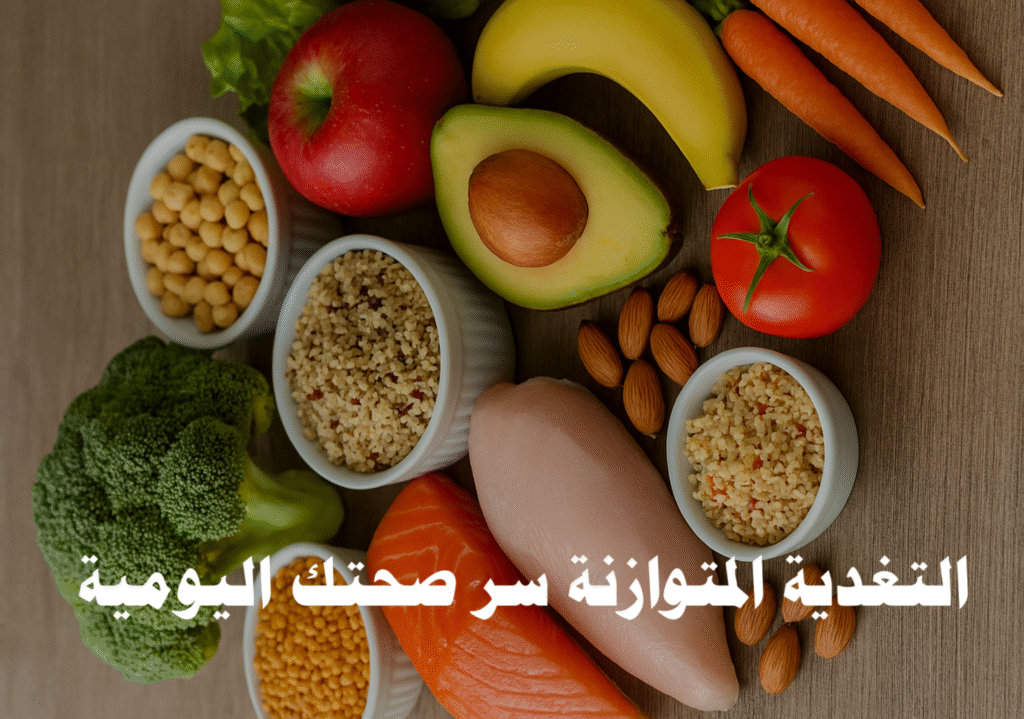 التغذية المتوازنة النظام الغذائي الصحي التغذية السليمة فقدان الوزن الصحي العادات الغذائية الفيتامينات والمعادن أسلوب حياة صحي السمنة الطاقة اليومية وجبات صحية
