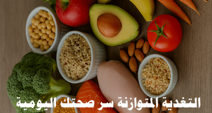 التغذية المتوازنة النظام الغذائي الصحي التغذية السليمة فقدان الوزن الصحي العادات الغذائية الفيتامينات والمعادن أسلوب حياة صحي السمنة الطاقة اليومية وجبات صحية