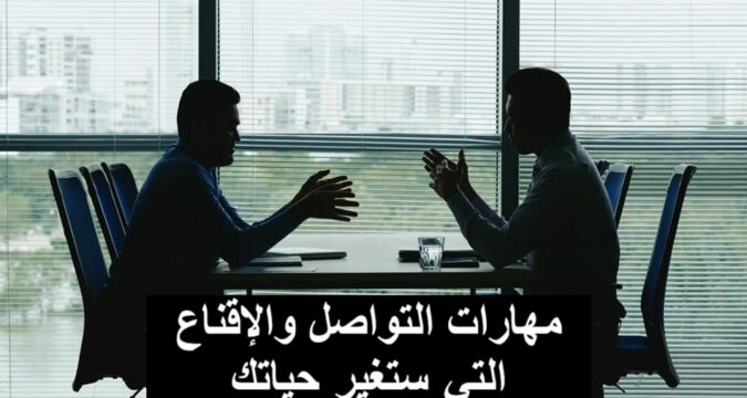 مهارات التواصل والإقناع التي تغير حياتك، تطوير مهارات التواصل، فن الإقناع، التواصل الفعال، لغة الجسد، مهارات الإقناع، التأثير في الآخرين، الإقناع في العمل، الإصغاء النشط