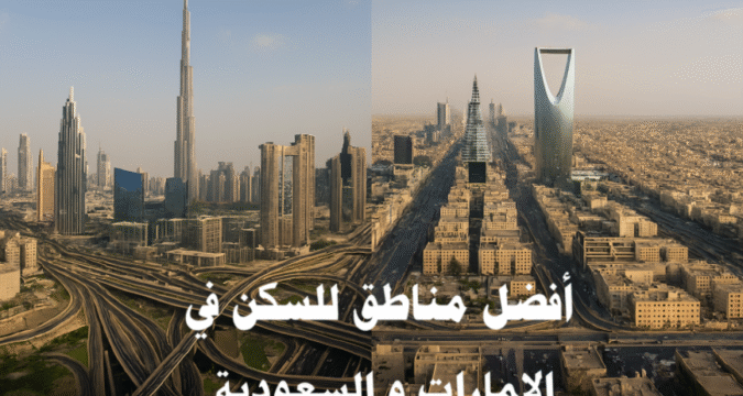 أفضل مناطق للسكن في الامارات و السعودية العائلات الطلاب المغتربين الاستثمار العقاري أسعار الإيجار مستوى المعيشة الأمان الخدمات المرافق المواصلات دبي مارينا حي الياسمين حي الروضة جزيرة الريم حي النرجس الشارقة وعجمان الدمام والخبر نمط الحياة خيارات السكن فلل وشقق