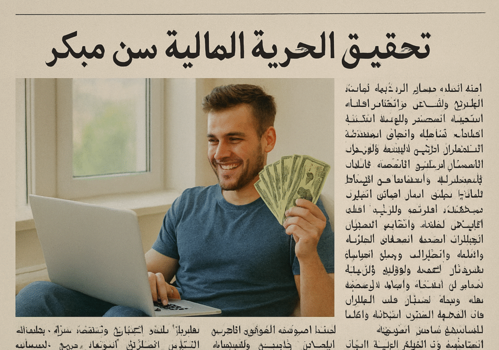 الاستقلال المالي المبكر الاستثمار في سن مبكر الادخار الذكي تنويع مصادر الدخل الديون وكيفية التخلص منها الميزانية الشخصية الاستثمار العقاري الاستثمار في الأسهم الدخل السلبي الاستثمار في الصناديق المشتركة العمل الحر الاستثمار في المشاريع الصغيرة التخطيط المالي الاستثمار في التعليم الاستثمار في العملات الرقمية