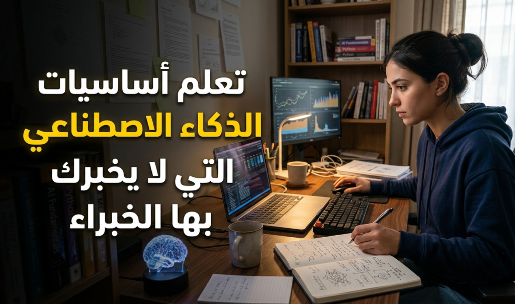 أساسيات الذكاء الاصطناعي

الذكاء الاصطناعي للمبتدئين

خوارزميات الذكاء الاصطناعي

معالجة اللغة الطبيعية (NLP)

التعلم العميق (Deep Learning)

مكتبات الذكاء الاصطناعي

كيف تتعلم أساسيات الذكاء الاصطناعي من الصفر

أفضل دورة مجانية لتعلم أساسيات الذكاء الاصطناعي

ما هي متطلبات تعلم الذكاء الاصطناعي للمبتدئين

كم يستغرق تعلم أساسيات الذكاء الاصطناعي

الفرق بين الذكاء الاصطناعي والتعلم الآلي والتعلم العميق

ما هو الذكاء الاصطناعي ببساطة؟

هل يمكن تعلم الذكاء الاصطناعي بدون برمجة؟

ما هي لغات البرمجة المستخدمة في الذكاء الاصطناعي؟

ما هي مجالات عمل الذكاء الاصطناعي؟

تعلم الذكاء الاصطناعي من الصفر

تطبيقات الذكاء الاصطناعي