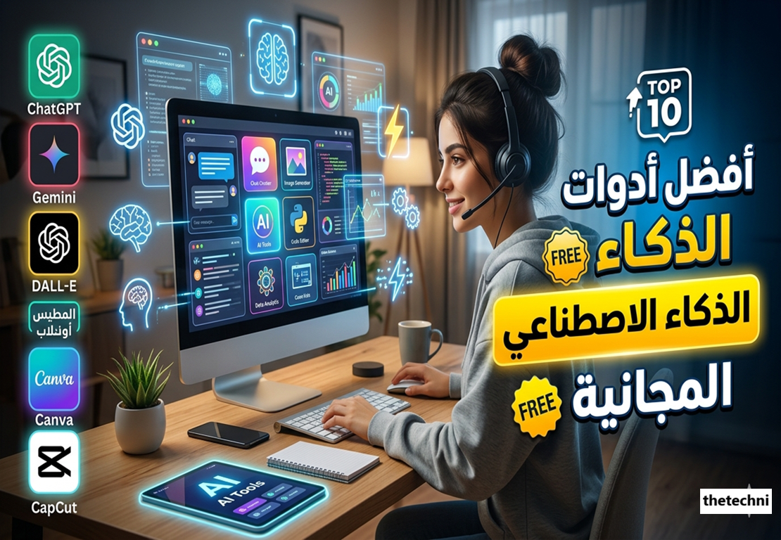 أدوات ذكاء اصطناعي AI مجاني أدوات مجانية أفضل أدوات الذكاء الاصطناعي المجانية أدوات ذكاء اصطناعي للكتابة مجاناً مواقع ذكاء اصطناعي بدون دفع كيف تستفيد من أدوات الذكاء الاصطناعي المجانية دون دفع اشتراكات أفضل 10 أدوات ذكاء اصطناعي مجانية للطلاب والمبتدئين أدوات ذكاء اصطناعي مجانية لإنشاء الصور والفيديو هل يوجد ذكاء اصطناعي مجاني حقاً؟ ما هي أفضل أدوات الذكاء الاصطناعي المجانية؟ كيف أبدأ باستخدام الذكاء الاصطناعي بدون دفع؟ ما هي حدود الأدوات المجانية للذكاء الاصطناعي؟