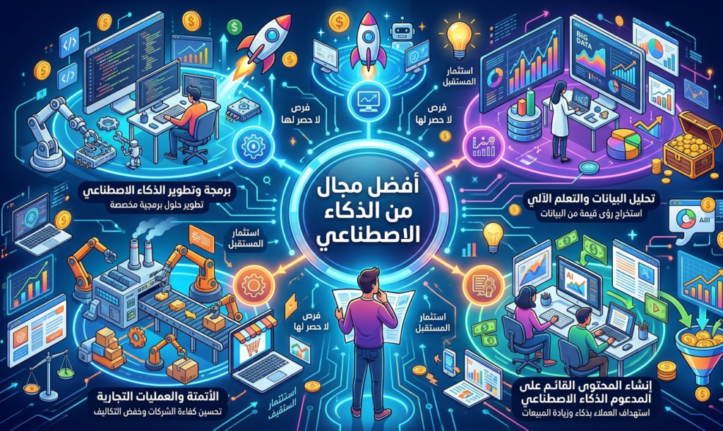 أفضل مجال للربح من الذكاء الاصطناعي بدون خبرة

الربح من الذكاء الاصطناعي

بدون خبرة تقنية

إنشاء فيديوهات بالذكاء الاصطناعي

يوتيوب شورتس

تيك توك

أدوات الذكاء الاصطناعي للمبتدئين

ربح 100 دولار يومياً

التسويق بالعمولة

صناعة المحتوى بالذكاء الاصطناعي

ChatGPT لكتابة السيناريو

Invideo AI

ElevenLabs للتعليق الصوتي

CapCut للمونتاج

قنوات يوتيوب بدون وجه

أرباح يوتيوب للمبتدئين

مجالات ربح من الذكاء الاصطناعي

تحقيق دخل سلبي من الفيديوهات القصيرة

نصائح مالية بالذكاء الاصطناعي

حقائق غريبة فيديوهات قصيرة

كيفية البدء في الذكاء الاصطناعي بدون رأس مال

الربح من الذكاء الاصطناعي للمبتدئين

إنشاء فيديوهات يوتيوب بالذكاء الاصطناعي

أرباح تيك توك بدون خبرة

أدوات ذكاء اصطناعي مجانية للمحتوى

صناعة محتوى قصير بالذكاء الاصطناعي

التسويق بالعمولة بالفيديوهات القصيرة

قنوات يوتيوب بدون وجه بالذكاء الاصطناعي

تحقيق دخل سلبي من شورتس يوتيوب

استخدام ChatGPT لصنع فيديوهات

أفضل أدوات تحويل النص إلى فيديو

كيف أربح 100 دولار يومياً من يوتيوب بدون خبرة تقنية

أفضل مجال للربح من الذكاء الاصطناعي بدون خبرة للمبتدئين في الوطن العربي

طريقة عمل فيديوهات حقائق مذهلة بالذكاء الاصطناعي من الصفر

ربح المال من تيك توك بدون تصوير وجهك باستخدام AI

أدوات مجانية لصنع فيديوهات قصيرة بالذكاء الاصطناعي 2026

كيف أبدأ في الربح من الذكاء الاصطناعي بدون رأس مال ولا خبرة

خطوات إنشاء قناة يوتيوب شورتس بالذكاء الاصطناعي وتحقيق أرباح

أرباح التسويق بالعمولة من فيديوهات الذكاء الاصطناعي على تيك توك

هل يمكن الربح من الذكاء الاصطناعي بدون خبرة في البرمجة أو التصميم

تجربتي في الربح 100 دولار يومياً من فيديوهات الذكاء الاصطناعي القصيرة