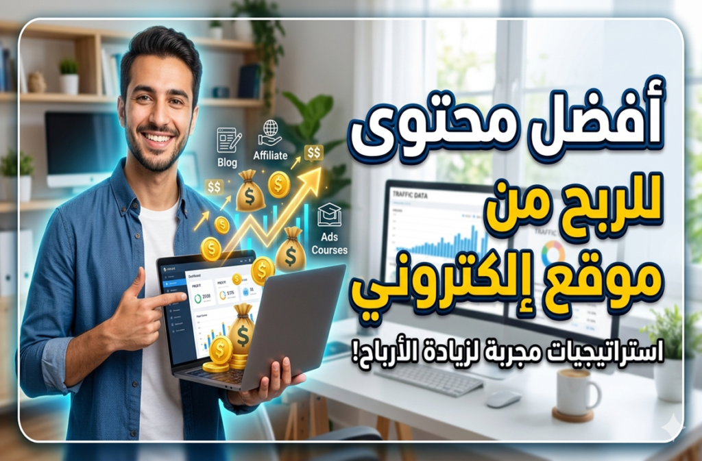 أفضل محتوى للربح من موقع إلكتروني
الربح من المواقع الإلكترونية
أفضل نيتش مربح
أفكار مواقع مربحة
كيفية إنشاء موقع ربحي
الربح من التدوين
دخل من الإنترنت
مواقع تجلب المال
تحسين SEO للمواقع
كتابة محتوى متوافق مع السيو
طرق زيادة الزيارات
كيفية الربح من التدوين للمبتدئين
أفكار مواقع مربحة 2026
أفضل نيتش مربح قليل المنافسة
كيفية إنشاء موقع ربحي خطوة بخطوة
طرق زيادة أرباح Google AdSense
الربح من المقالات بدون رأس مال
كتابة محتوى متوافق مع السيو للمبتدئين
كيف تجلب زيارات من جوجل مجانا
استراتيجيات الربح من المواقع الإلكترونية