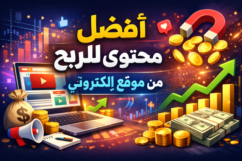 أفضل محتوى للربح من موقع إلكتروني
الربح من المواقع الإلكترونية
أفضل نيتش مربح
أفكار مواقع مربحة
كيفية إنشاء موقع ربحي
الربح من التدوين
دخل من الإنترنت
مواقع تجلب المال
تحسين SEO للمواقع
كتابة محتوى متوافق مع السيو
طرق زيادة الزيارات
كيفية الربح من التدوين للمبتدئين
أفكار مواقع مربحة 2026
أفضل نيتش مربح قليل المنافسة
كيفية إنشاء موقع ربحي خطوة بخطوة
طرق زيادة أرباح Google AdSense
الربح من المقالات بدون رأس مال
كتابة محتوى متوافق مع السيو للمبتدئين
كيف تجلب زيارات من جوجل مجانا
استراتيجيات الربح من المواقع الإلكترونية