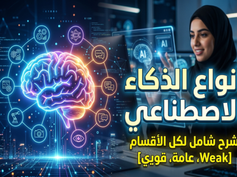 أنواع الذكاء الاصطناعي تصنيفات الذكاء الاصطناعي الذكاء الاصطناعي الضيق الذكاء العام AGI الذكاء الفائق ASI. الفرق بين الذكاء الضيق والعام أمثلة على الذكاء الاصطناعي في الحياة اليومية مستقبل الذكاء الاصطناعي تحديات الوصول إلى AGI. كيف تختار نوع الذكاء الاصطناعي المناسب لمشروعك ما هي حدود الذكاء الاصطناعي الحالي هل سيتفوق الذكاء الاصطناعي على البشر يومًا. متى يظهر الذكاء الاصطناعي العام؟ هل يستطيع ChatGPT التفكير مثل البشر؟ ما الفرق بين التعلم العميق والذكاء العام؟