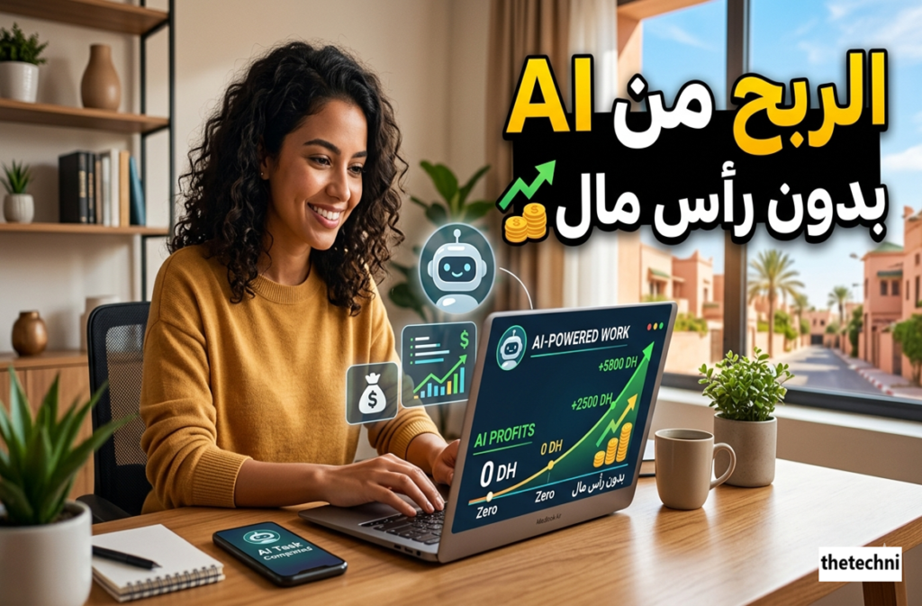 الربح من AI بدون رأس مال

ربح المال من الذكاء الاصطناعي مجانًا

طرق الربح من الذكاء الاصطناعي للمبتدئين

أدوات AI مجانية للربح

دخل سلبي من الذكاء الاصطناعي

خدمات الذكاء الاصطناعي للعمل الحر

كيف أبدأ الربح من الذكاء الاصطناعي بدون استثمار

هل يمكن الربح من ChatGPT بدون مال

أفضل منصات العمل الحر لمستخدمي AI العرب

أرباح شهرية من قنوات يوتيوب بالذكاء الاصطناعي

تصميم الصور بالذكاء الاصطناعي للبيع