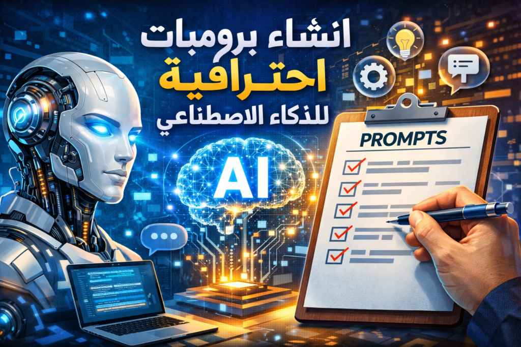انشاء برومبت احترافي

هندسة المحفزات

كتابة أوامر ذكاء اصطناعي

تصميم برومبتات فعالة

صياغة تعليمات ChatGPT

تحسين نتائج الذكاء الاصطناعي

أدوات البرومبت الاحترافية

أخطاء كتابة البرومبت

قوالب برومبت جاهزة

دليل Prompt Engineering

تقنيات المحفزات المتقدمة

برومبت لكتابة المحتوى

برومبت لتحليل البيانات

تعلم البرومبت من الصفر

أفضل ممارسات البرومبت