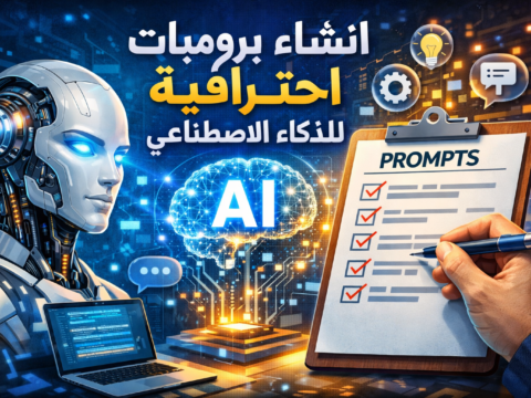 انشاء برومبت احترافي هندسة المحفزات كتابة أوامر ذكاء اصطناعي تصميم برومبتات فعالة صياغة تعليمات ChatGPT تحسين نتائج الذكاء الاصطناعي أدوات البرومبت الاحترافية أخطاء كتابة البرومبت قوالب برومبت جاهزة دليل Prompt Engineering تقنيات المحفزات المتقدمة برومبت لكتابة المحتوى برومبت لتحليل البيانات تعلم البرومبت من الصفر أفضل ممارسات البرومبت