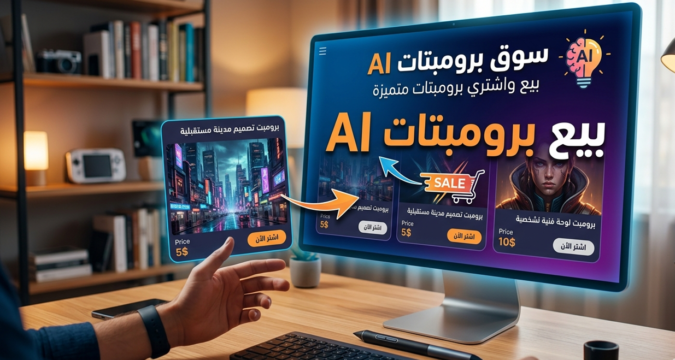 بيع برومبتات AI بيع prompts ربح من الذكاء الاصطناعي متجر برومبتات تسويق البرومبتات برومبتات ChatGPT برومبتات Midjourney سوق البرومبتات  كيفية بيع أوامر الذكاء الاصطناعي أفضل منصة لبيع البرومبتات هل بيع البرومبتات مربح حماية البرومبتات من السرقة دليل بيع prompts للمبتدئين أسعار البرومبتات في 2026