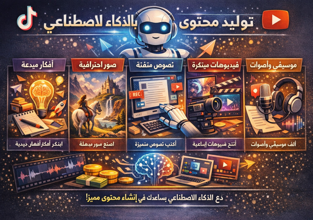 توليد محتوى بالذكاء الاصطناعي
إنتاج فيديوهات بالذكاء الاصطناعي
أتمتة المحتوى الرقمي
ربح المال من الذكاء الاصطناعي
إنشاء محتوى فيروسي
أدوات الذكاء الاصطناعي لليوتيوب
توليد نصوص بالذكاء الاصطناعي
تحويل النص إلى فيديو
استراتيجيات المحتوى الآلي
فيديوهات قصيرة مربحة
محتوى فيروسي بالذكاء الاصطناعي
أتمتة المحتوى المرئي
توليد فيديوهات بالذكاء الاصطناعي
محتوى آلي بشري
أتمتة اليوتيوب شورتس