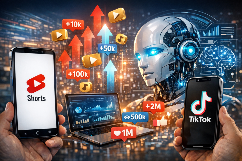 زيادة مشاهدات يوتيوب شورتس و تيك توك بالذكاء الاصطناعي

أرباح تيك توك

يوتيوب شورتس

الذكاء الاصطناعي للفيديو

صناعة فيديوهات قصيرة

أدوات ذكاء اصطناعي

ربح 100 دولار يوميًا

استراتيجية نشر فيديوهات

تحسين سيو يوتيوب

تيك توك تسويق

فيديوهات فيروسية

محتوى تلقائي بالذكاء الاصطناعي

CapCut ذكاء اصطناعي

ChatGPT للمحتوى

ElevenLabs تعليق صوتي

InVideo تحرير فيديو

تحليلات تيك توك

يوتيوب ستوديو

هاشتاجات تيك توك

التسويق بالعمولة بالفيديو

خوارزمية يوتيوب شورتس

أدوات ذكاء اصطناعي لصناعة شورتس

استراتيجية نشر تيك توك بالذكاء الاصطناعي

أرباح يوتيوب شورتس من الصفر

تحسين سيو فيديوهات تيك توك

فيديوهات قصيرة فيروسية بالذكاء الاصطناعي

ربح المال من تيك توك 2026

إنتاج محتوى تلقائي لليوتيوب

تحليلات الذكاء الاصطناعي للمشاهدات

أفضل أوقات النشر على شورتس

التسويق بالعمولة عبر فيديوهات قصيرة

كيف أزيد مشاهدات يوتيوب شورتس بالذكاء الاصطناعي بدون خبرة

طريقة ربح 100 دولار يوميًا من تيك توك باستخدام ChatGPT

أفضل أدوات تحويل النص إلى فيديو شورتس مجانية

استراتيجية مضاعفة مشاهدات تيك توك خلال أسبوع واحد

تعليق صوتي طبيعي لفيديوهات يوتيوب باستخدام ElevenLabs

كيف أختار مجال مربح لشورتس يوتيوب بالذكاء الاصطناعي

جدولة نشر فيديوهات تيك توك تلقائيًا لزيادة الانتشار

تحويل فيديوهات يوتيوب الطويلة إلى شورتس في دقائق

أرباح برنامج شركاء تيك توك للمبتدئين 2026

الفرق بين خوارزمية يوتيوب شورتس وتيك توك في التفاعل