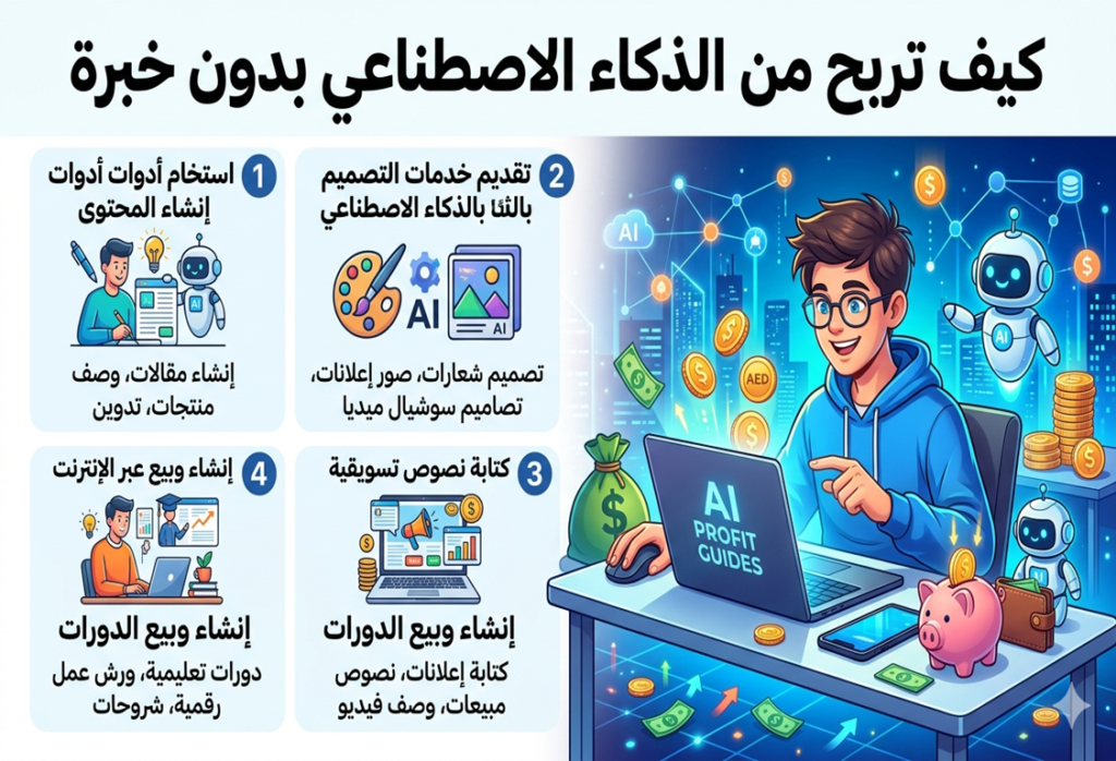 ربح المال من الذكاء الاصطناعي

أرباح الذكاء الاصطناعي للمبتدئين

دخل سلبي ذكاء اصطناعي

فيديوهات يوتيوب بالذكاء الاصطناعي

تيك توك والذكاء الاصطناعي

أدوات ذكاء اصطناعي مجانية

إنشاء محتوى بالذكاء الاصطناعي

الربح من فيديوهات قصيرة

التسويق بالعمولة والذكاء الاصطناعي

قصة نجاح ذكاء اصطناعي

كيف تربح أول 100 دولار من الذكاء الاصطناعي بدون خبرة

طريقة ربح المال من فيديوهات تيك توك بالذكاء الاصطناعي

أدوات ذكاء اصطناعي لصنع فيديوهات يوتيوب مجاناً

أرباح يوتيوب شورتس من محتوى ذكاء اصطناعي للمبتدئين

كيف أنشئ فيديو بالذكاء الاصطناعي في 30 دقيقة

التسويق بالعمولة عبر فيديوهات الذكاء الاصطناعي القصيرة

أفضل مجال للربح من الذكاء الاصطناعي بدون خبرة تقنية

تجربتي في ربح 100 دولار يومياً من الذكاء الاصطناعي

كيف أبدأ قناة تيك توك بالذكاء الاصطناعي من الصفر

أخطاء تجنبها عند الربح من الذكاء الاصطناعي للمبتدئين

خطة 30 يوماً لربح المال من الذكاء الاصطناعي بدون خبرة

هل يمكن الربح من الذكاء الاصطناعي بدون استثمار؟

أدوات تحويل النص إلى فيديو بالذكاء الاصطناعي للمبتدئين

كيف تحول قصة مكتوبة إلى فيديو يوتيوب بالذكاء الاصطناعي

الربح المزدوج من إعلانات يوتيوب والتسويق بالعمولة بالذكاء الاصطناعي

كيف أربح من الذكاء الاصطناعي بدون خبرة ولا رأس مال؟

ما هي أفضل أدوات الذكاء الاصطناعي المجانية لصنع فيديوهات تيك توك؟

كم يمكن أن أربح في الشهر الأول من فيديوهات الذكاء الاصطناعي؟

هل يحتاج الربح من الذكاء الاصطناعي إلى فهم البرمجة؟

كيف أنشر فيديوهات الذكاء الاصطناعي على يوتيوب وتيك توك معاً؟