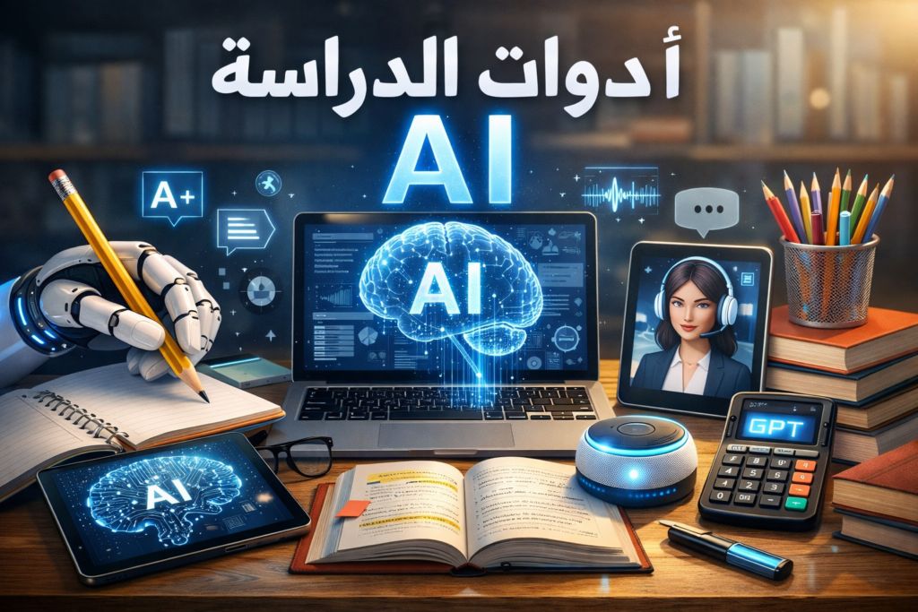 أدوات الدراسة AI

أدوات الذكاء الاصطناعي في التعليم

تطبيقات ذكاء اصطناعي للطلاب

الدراسة بالذكاء الاصطناعي

مساعد دراسة رقمي

تحسين التحصيل الدراسي بتقنيات AI

تلخيص آلي للمقررات

اختبارات تفاعلية مولدة بالذكاء الاصطناعي

مدرس خصوصي افتراضي

تنظيم المذاكرة بتقنيات التعلم العميق

روبوتات محادثة تعليمية

تحويل النص إلى أسئلة

ما هي أفضل أدوات الدراسة AI المجانية؟

هل يمكن للذكاء الاصطناعي تحسين الحفظ؟

كيف أستخدم ChatGPT في المذاكرة اليومية؟

ما الفرق بين أدوات التلخيص التلقائي المختلفة؟

هل هذه الأدوات آمنة لبيانات الطالب؟